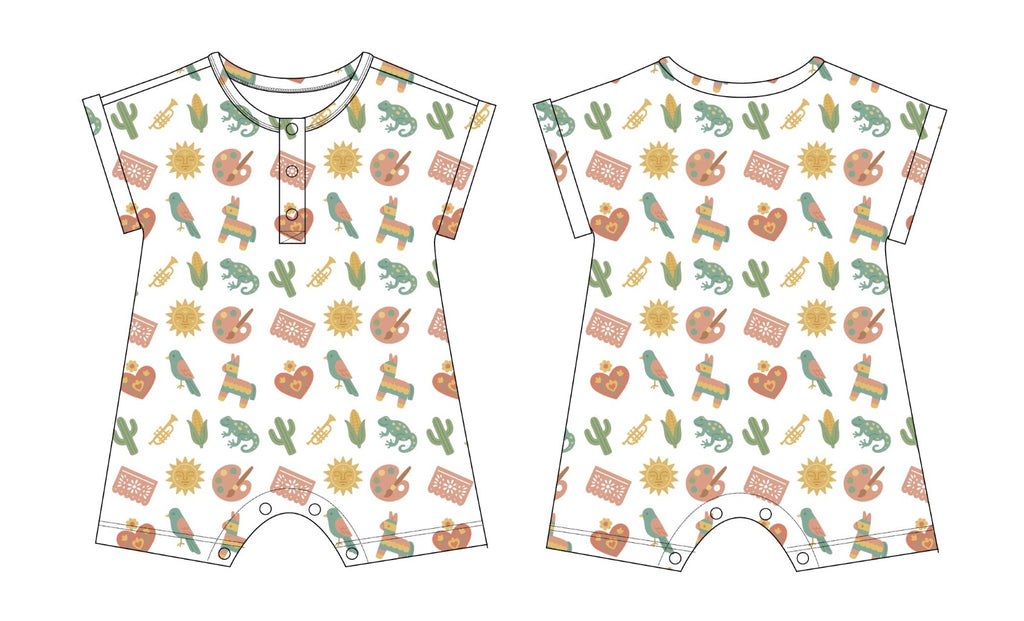 **PRE-SALE** Short Sleeve Henley Romper