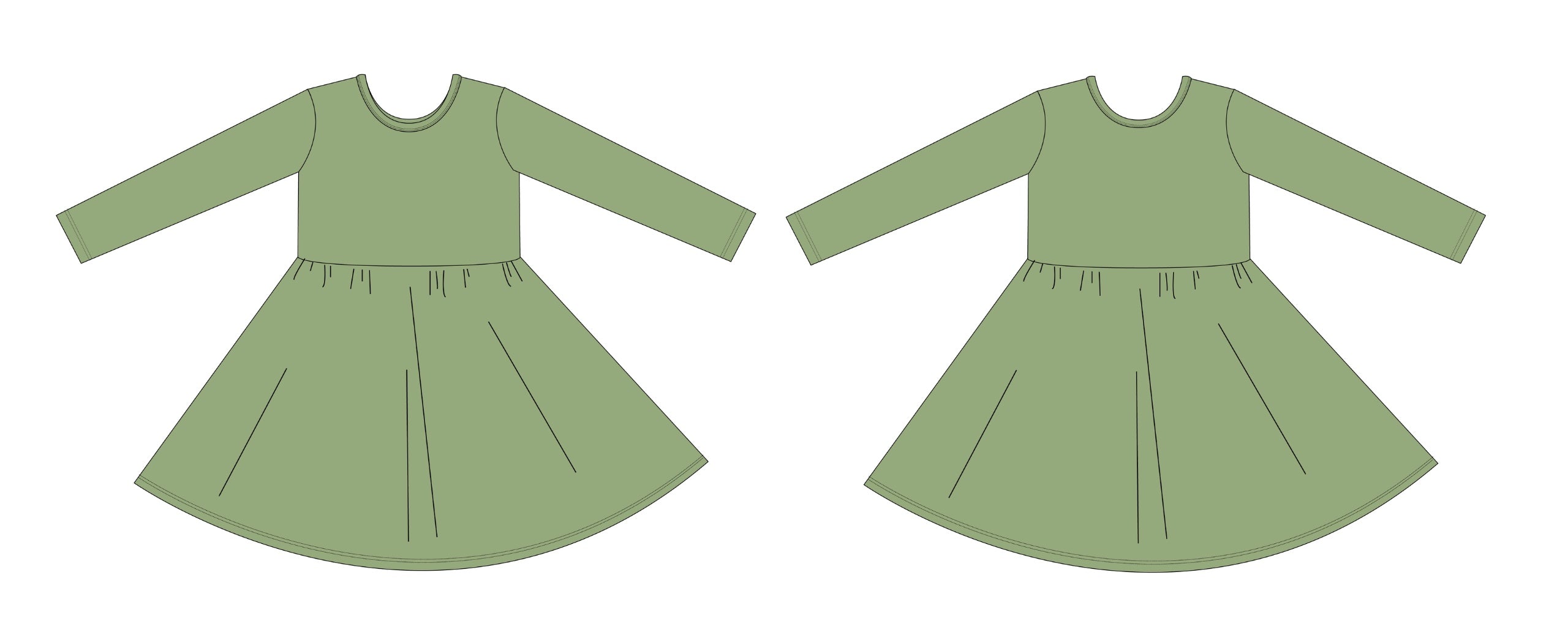 **PRE-SALE** Long Sleeve Whirly Dress